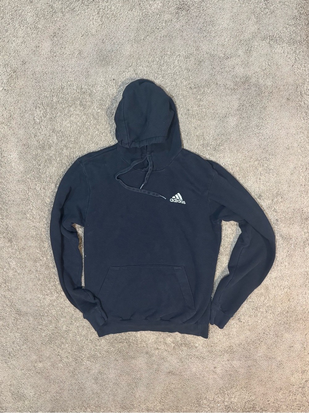 Adidas Hoodie Youth XL Black Pullover Sweatshirt Fits Adult Small - Picture 9 of 11